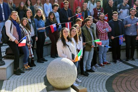 Studenci programu Erasmus+, fot. Andrzej Romański