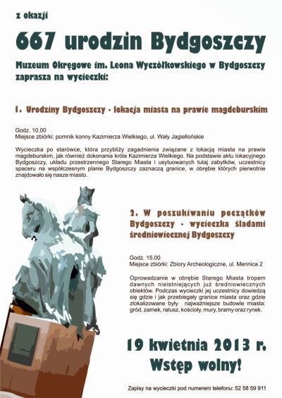 667 urodziny Bydgoszczy plakat
