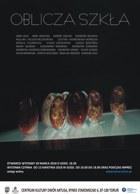 Oblicze szkła - plakat promujący wystawę